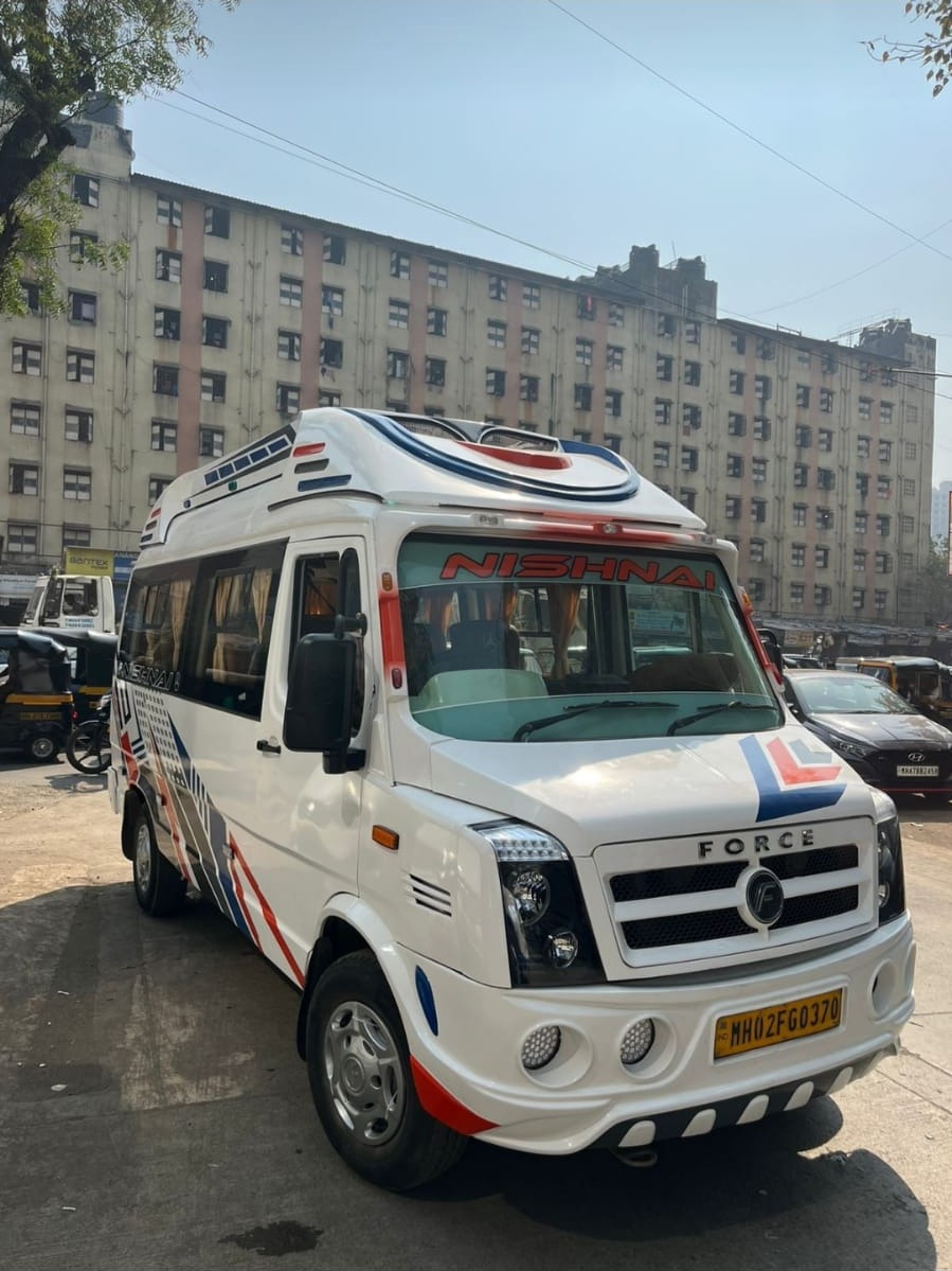 Force Tempo Traveller 13 seater from the Nishnai fleet