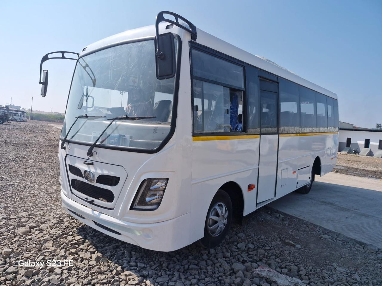 Eicher 27 seater bus from the Nishnai fleet