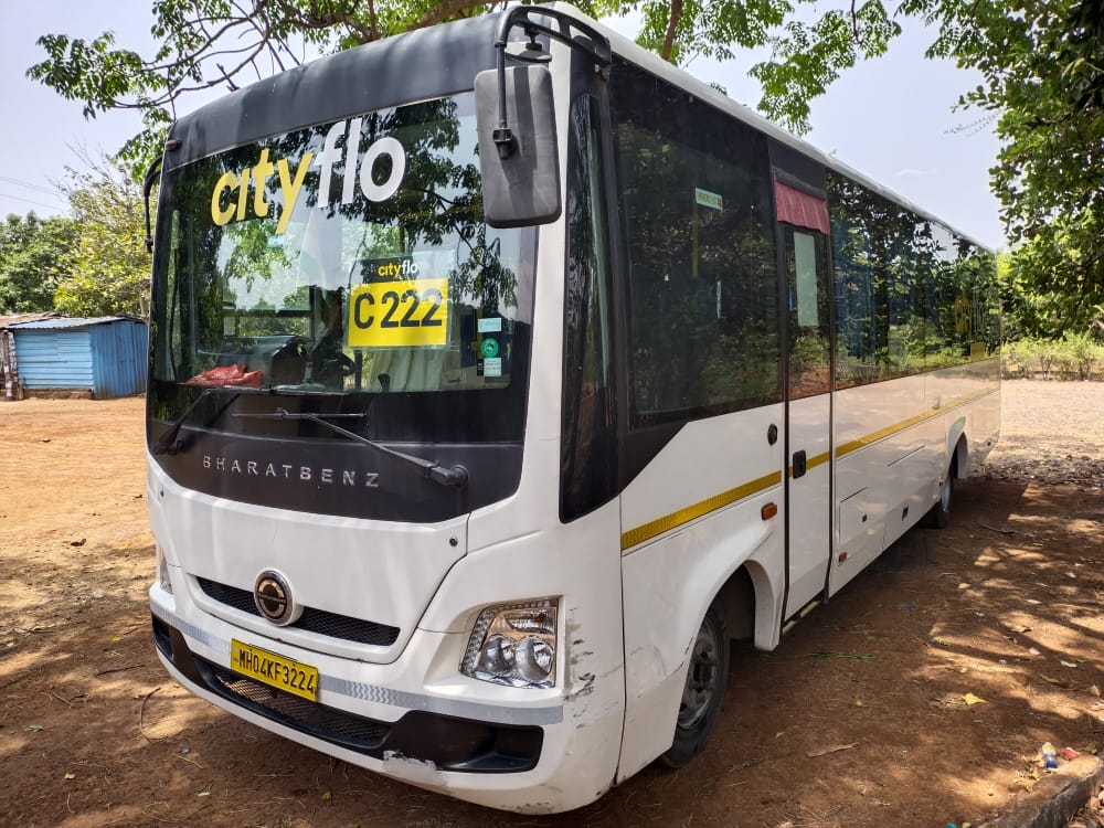 Bharat Benz 35 seater coach from the Nishnai fleet